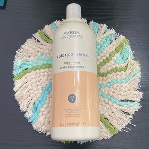 Aveda color conserve shampoo 33.8 fl oz size used one time now 31.5 fl ozs.